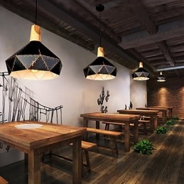Retro klasszikus fém mennyezeti lámpák Egyszerű függőlámpák Cafe függőlámpa