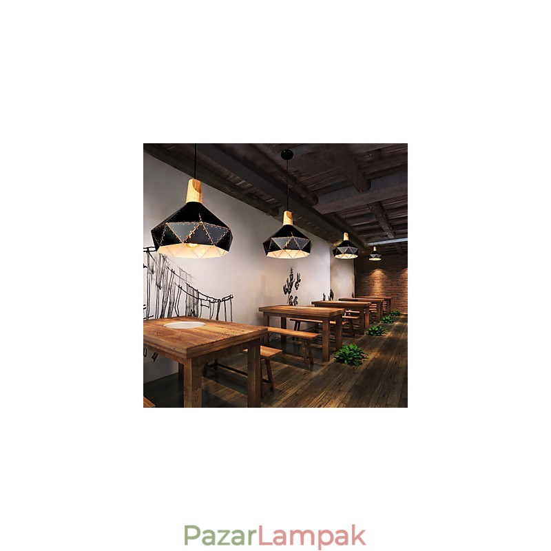 Retro klasszikus fém mennyezeti lámpák Egyszerű függőlámpák Cafe függőlámpa