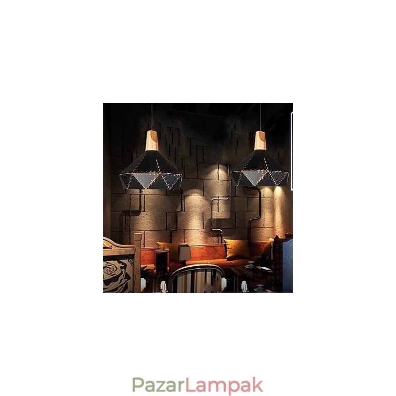 Retro klasszikus fém mennyezeti lámpák Egyszerű függőlámpák Cafe függőlámpa