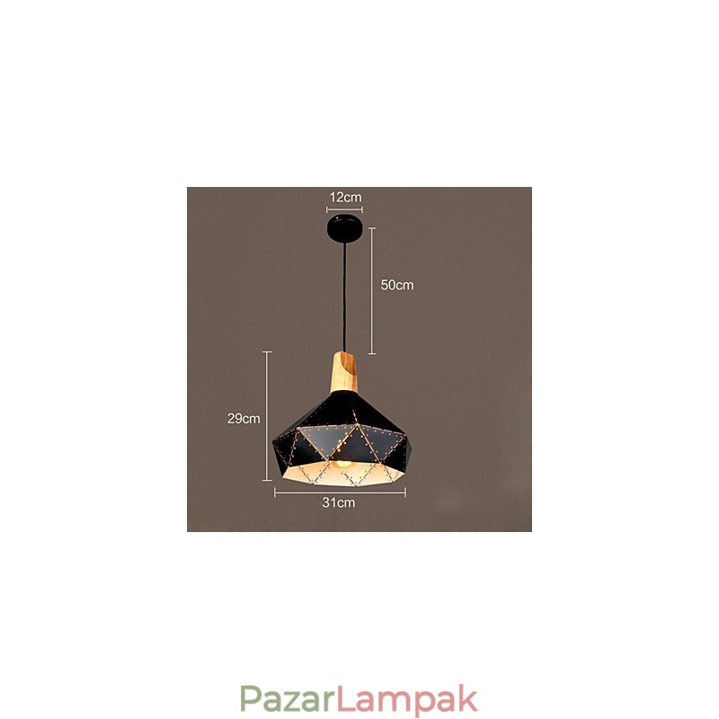 Retro klasszikus fém mennyezeti lámpák Egyszerű függőlámpák Cafe függőlámpa
