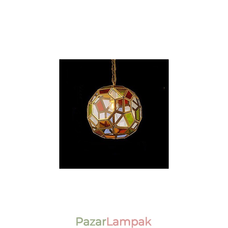 Veranda lámpa lámpák Erkély lámpa egzotikus kis réz csillár