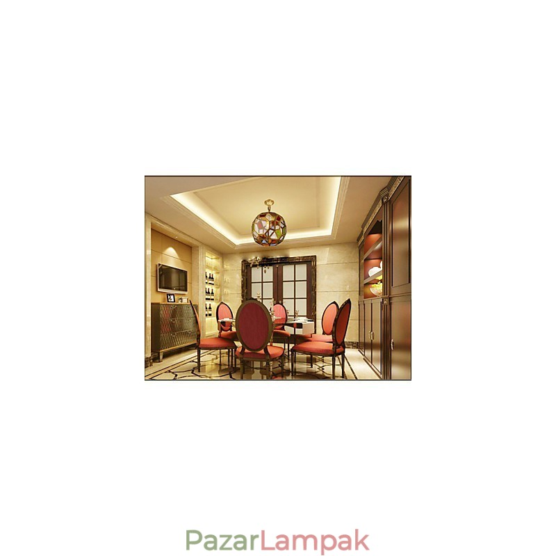 Veranda lámpa lámpák Erkély lámpa egzotikus kis réz csillár