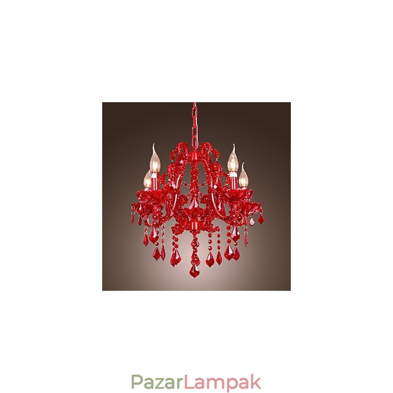 Modern modern kristály króm fém csillár