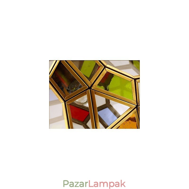 Veranda lámpa lámpák Erkély lámpa egzotikus kis réz csillár