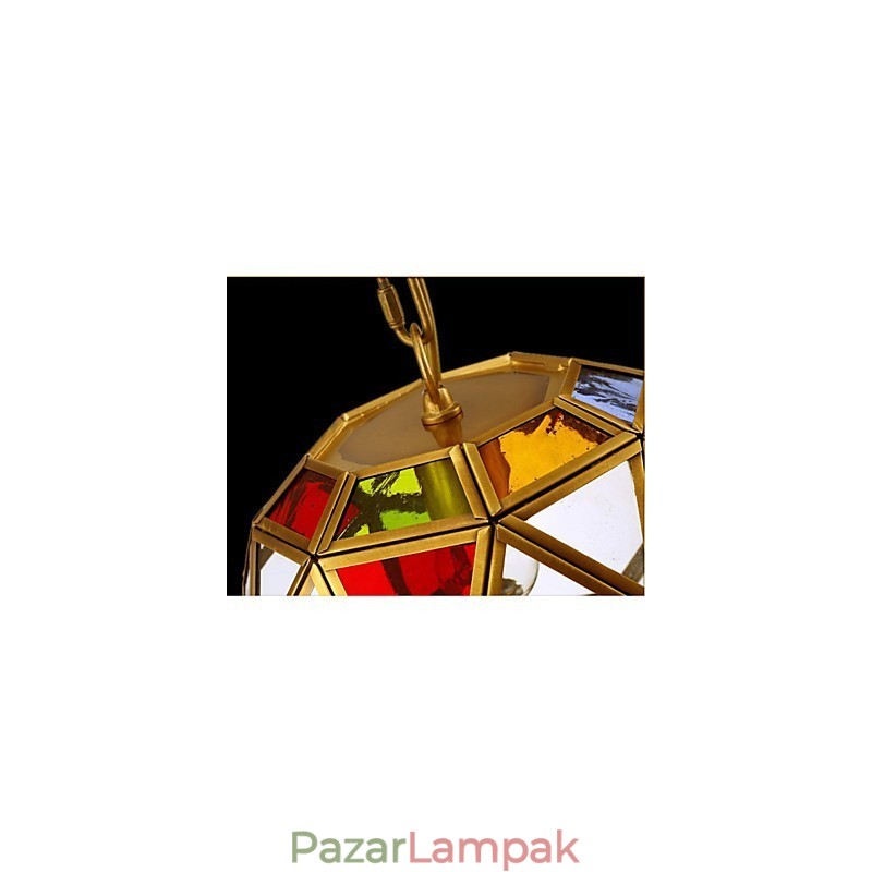 Veranda lámpa lámpák Erkély lámpa egzotikus kis réz csillár