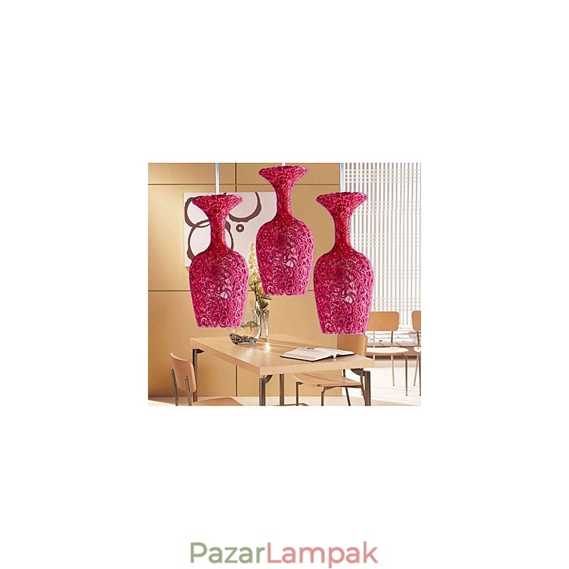 Szőtt alumínium csillár három alma fejlámpával