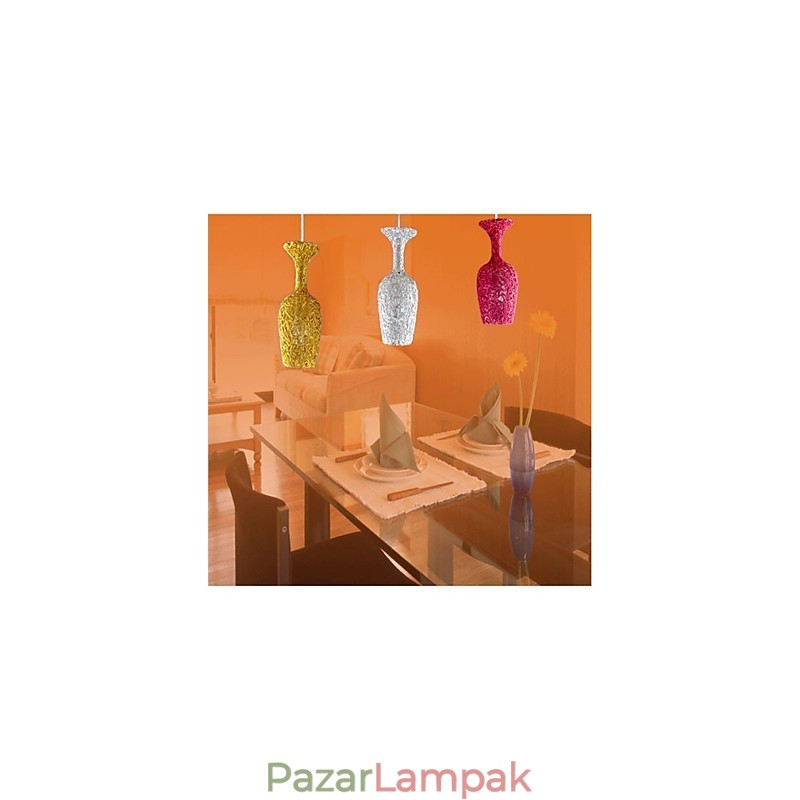 Szőtt alumínium csillár három alma fejlámpával