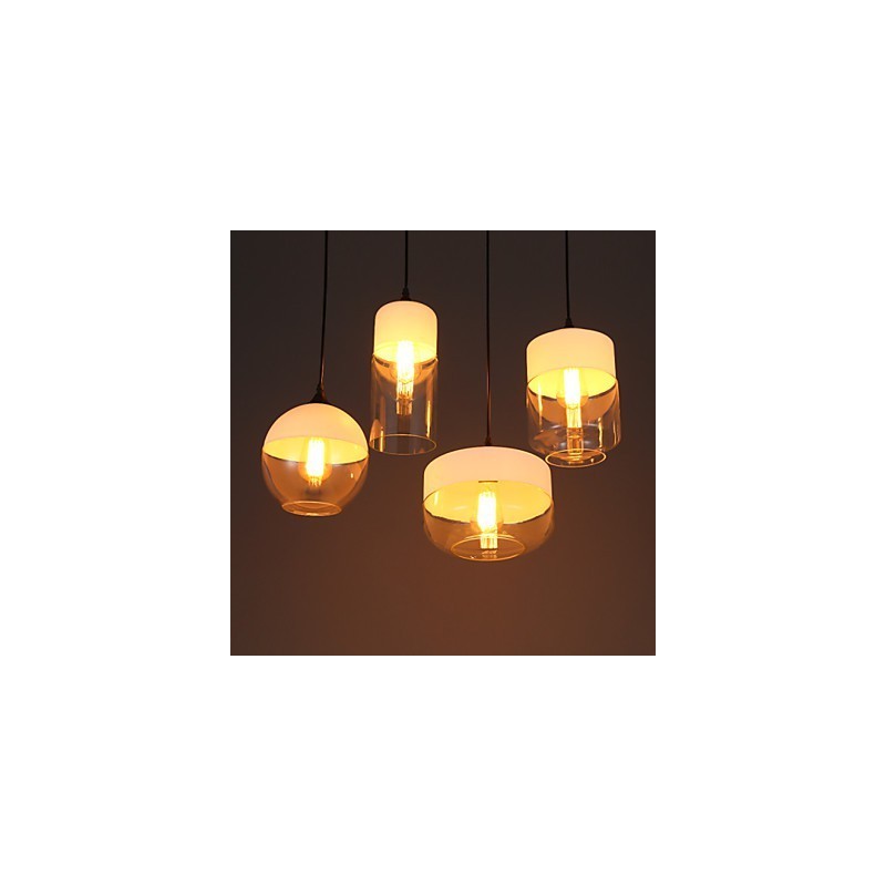 A Nordic Creative Stair Shop Art Kovácsoltvas üvegcsillár lámpája