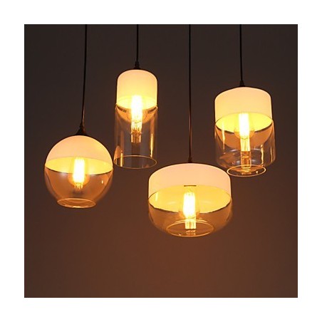 A Nordic Creative Stair Shop Art Kovácsoltvas üvegcsillár lámpája