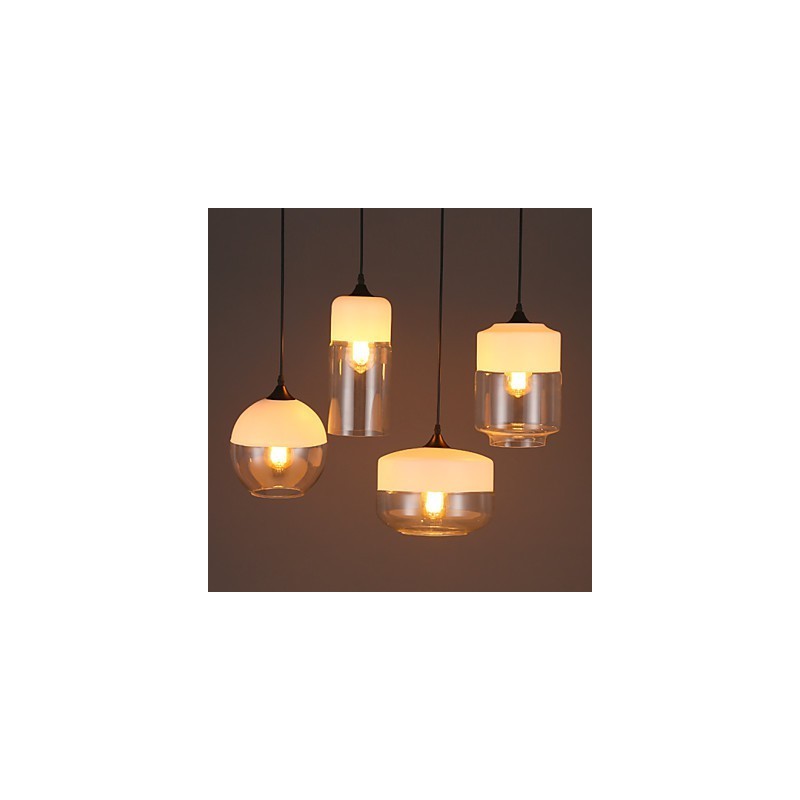 A Nordic Creative Stair Shop Art Kovácsoltvas üvegcsillár lámpája