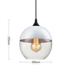 A Nordic Creative Stair Shop Art Kovácsoltvas üvegcsillár lámpája