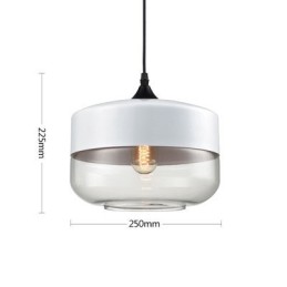 A Nordic Creative Stair Shop Art Kovácsoltvas üvegcsillár lámpája