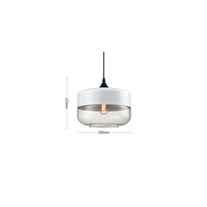 A Nordic Creative Stair Shop Art Kovácsoltvas üvegcsillár lámpája