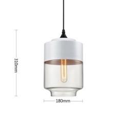 A Nordic Creative Stair Shop Art Kovácsoltvas üvegcsillár lámpája