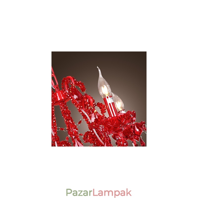 Modern modern kristály króm fém csillár