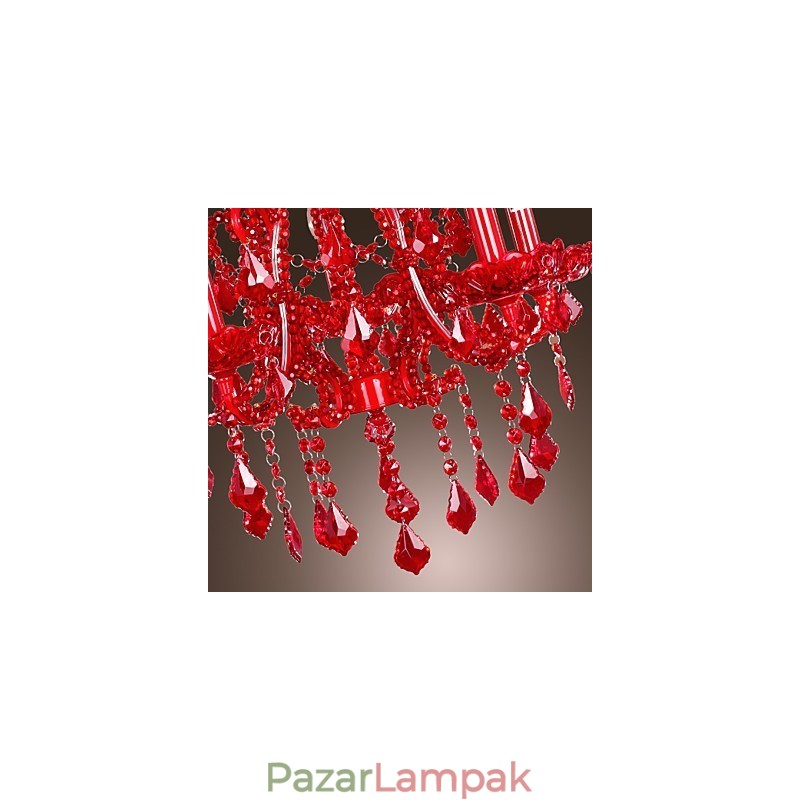 Modern modern kristály króm fém csillár