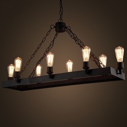 Modern Retro Loft csillár Amerikai Country csillár Kreatív ipari kávézói lámpa lámpák