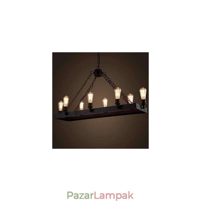 Modern Retro Loft csillár Amerikai Country csillár Kreatív ipari kávézói lámpa lámpák