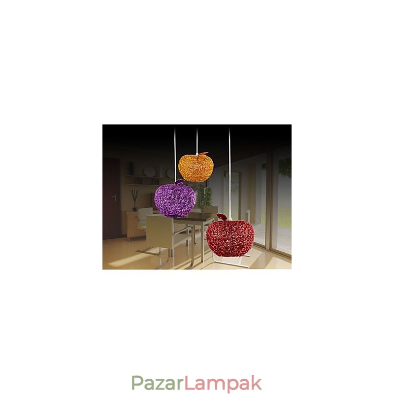 Szőtt alumínium csillár három fejlámpával Apple A