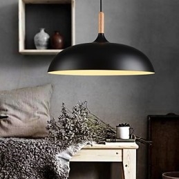 Retro Függeszték Fényfestés Wood+Metal Cafe függőlámpák