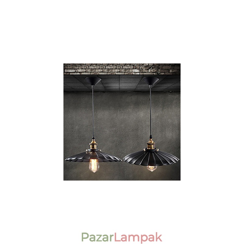 Retro klasszikus európai stílusú függesztékes könnyűfém lámpa