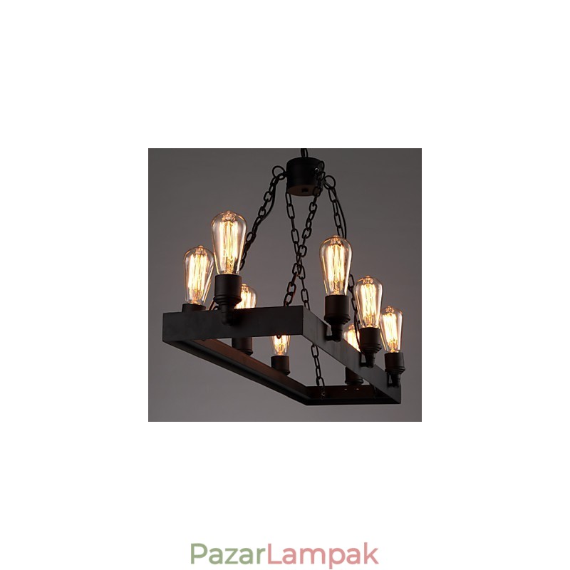Modern Retro Loft csillár Amerikai Country csillár Kreatív ipari kávézói lámpa lámpák