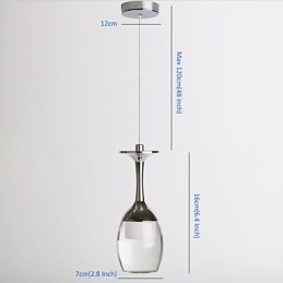 Függesztett lámpák 1 könnyű mini stílusú modern kortárs fém