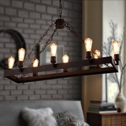 Modern Retro Loft csillár Amerikai Country csillár Kreatív ipari kávézói lámpa lámpák