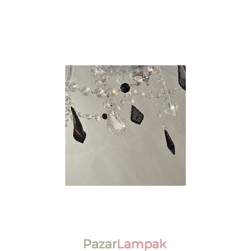 Elegáns kristálycsillár 8 lámpával
