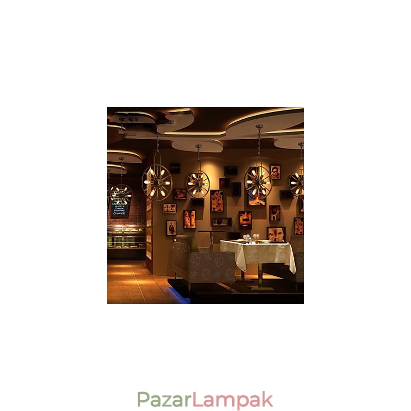 Retro klasszikus fém mennyezeti lámpák Egyszerű függőlámpák Cafe függőlámpa