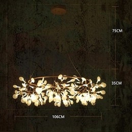 Country Designers Antik sárgaréz fém csillár