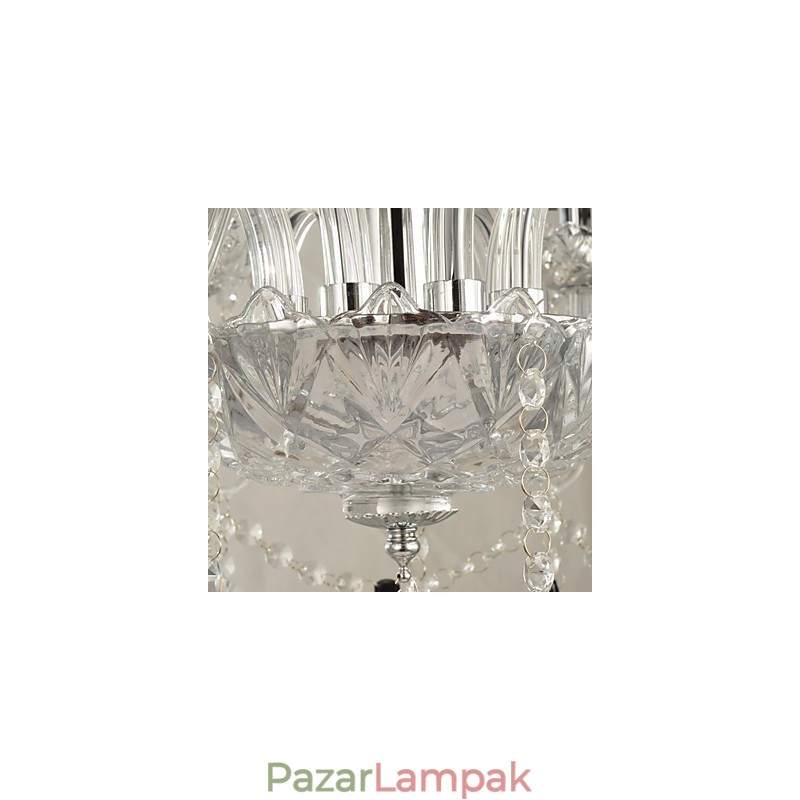 Elegáns kristálycsillár 8 lámpával