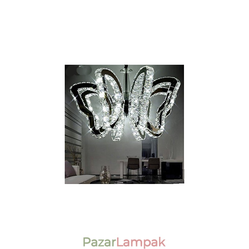 Pillangó lámpa Modern luxus kristálylámpa