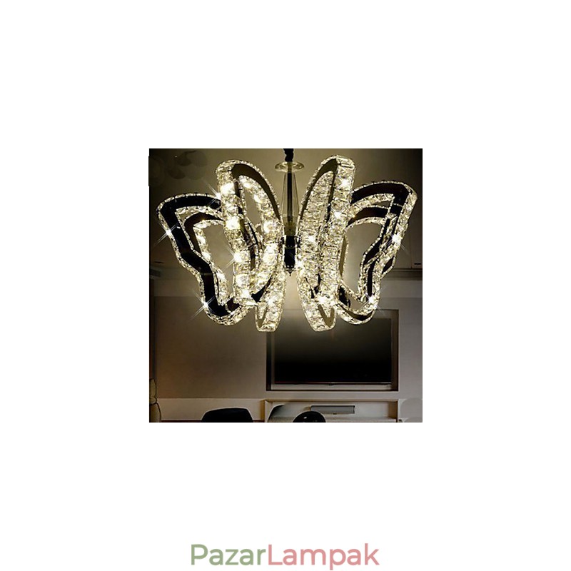 Pillangó lámpa Modern luxus kristálylámpa