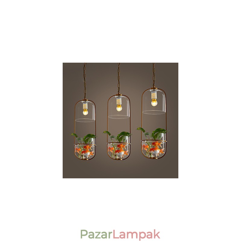 Modern, kortárs dekoratív design függőlámpa (növényeket nem tartalmaz