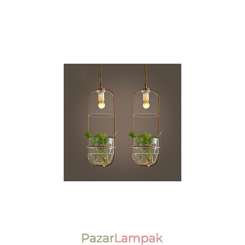 Modern, kortárs dekoratív design függőlámpa (növényeket nem tartalmaz