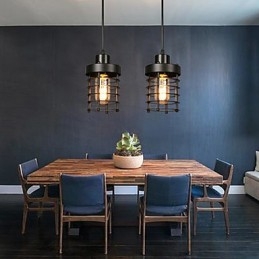 Retro kör egyetlen fejlámpák és lámpák karakter Art csillár lámpa