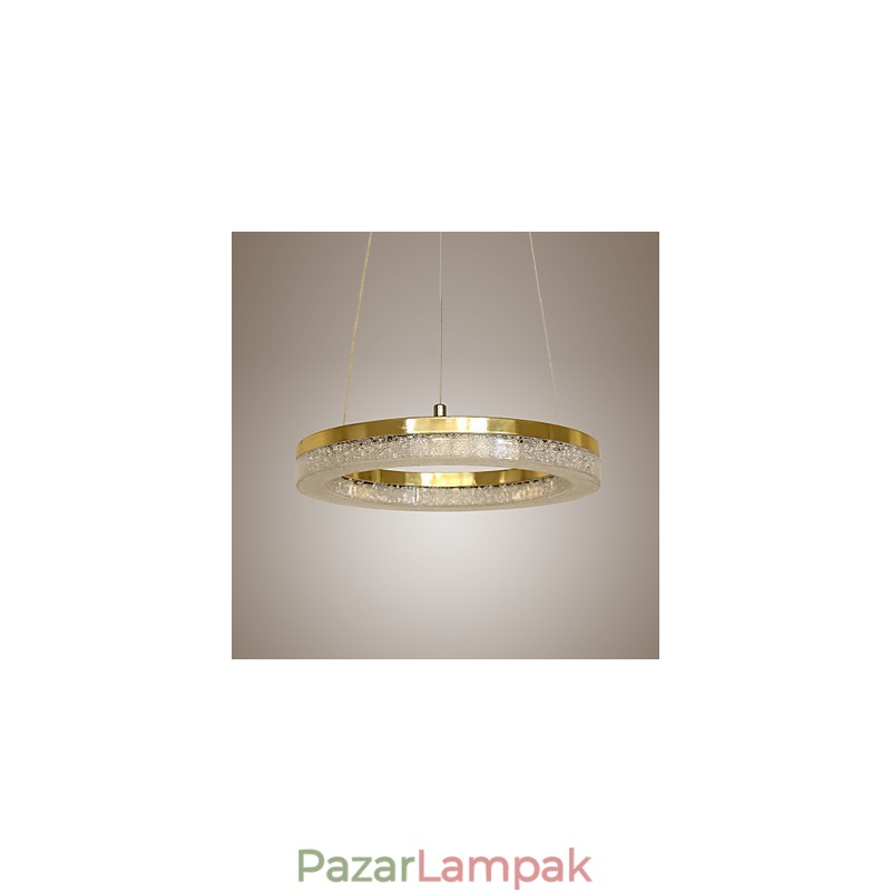 Kristály függőlámpa arany modern lámpa