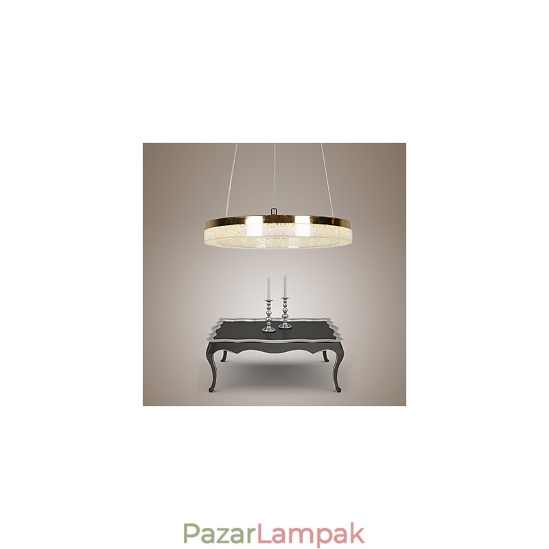 Kristály függőlámpa arany modern lámpa